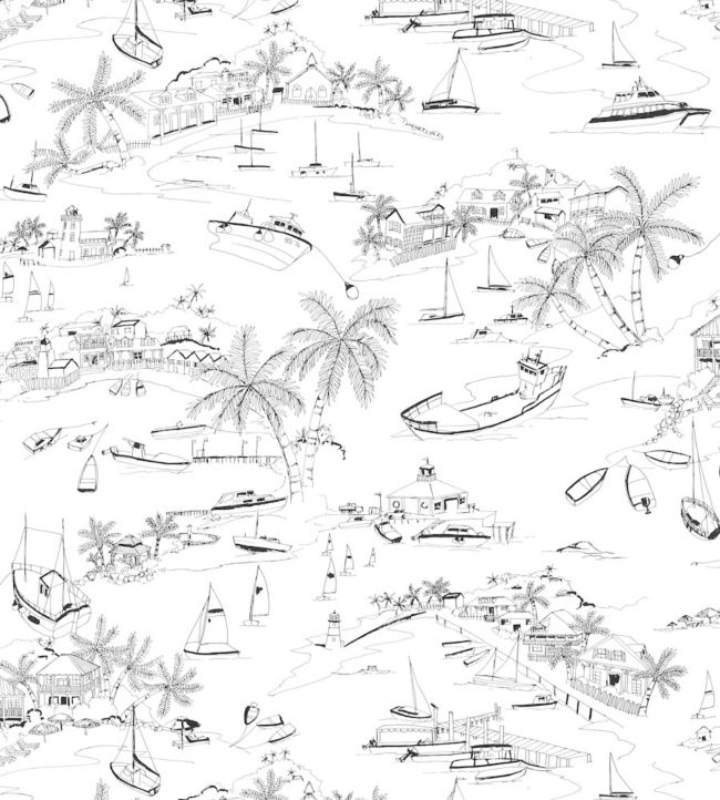 Bahamas Wallpaper - Gray