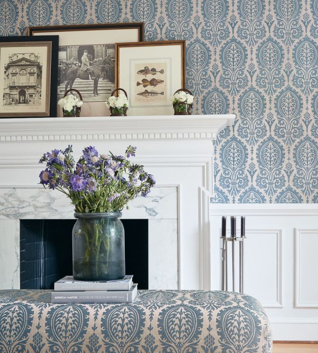 Sir Thomas Room Wallpaper - Blue