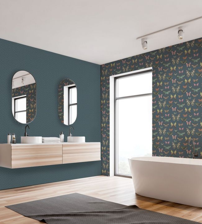 TAMAN22 - Taman Wallpaper - Navy - Arley House