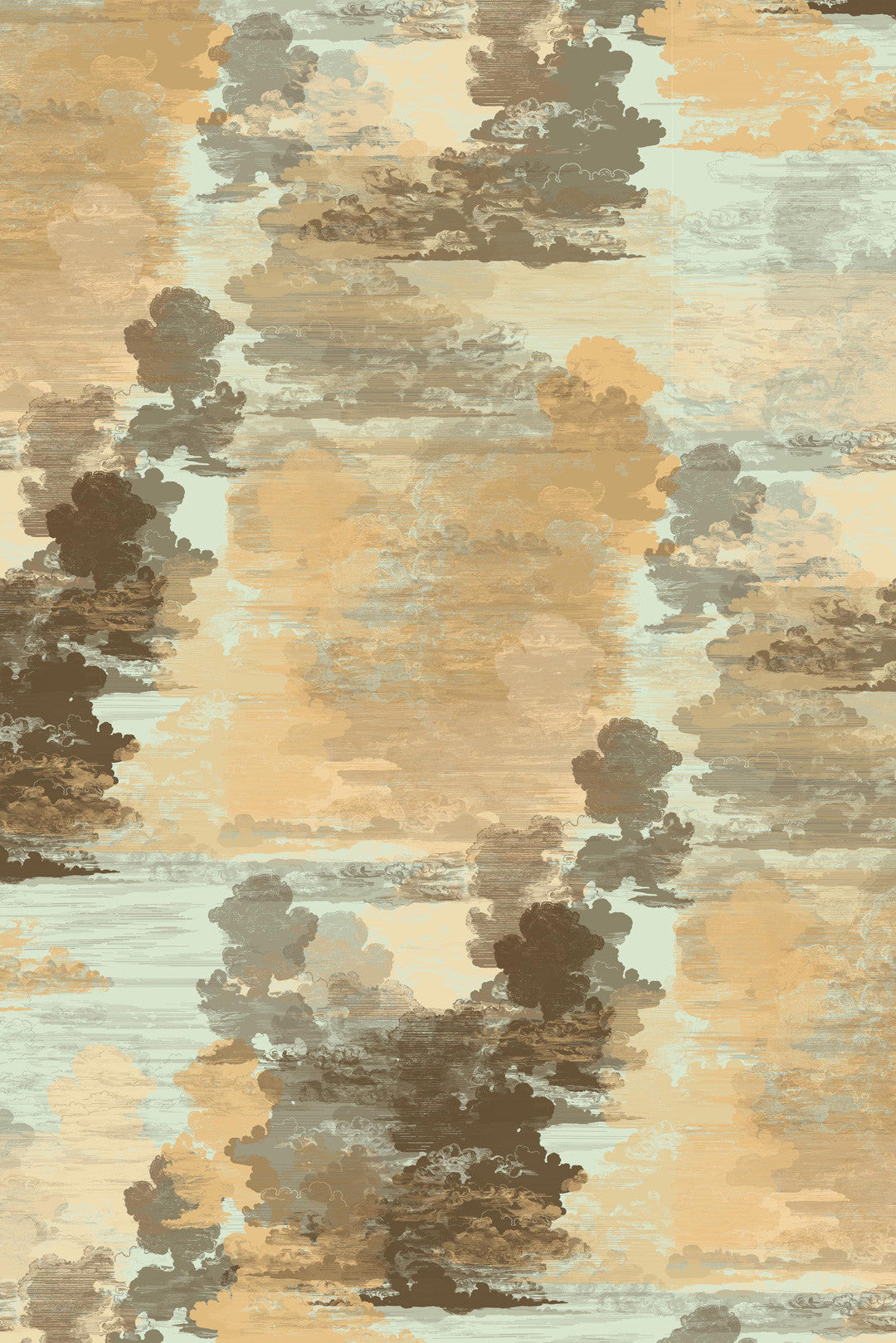 Cloud Toile Wallpaper - Sand