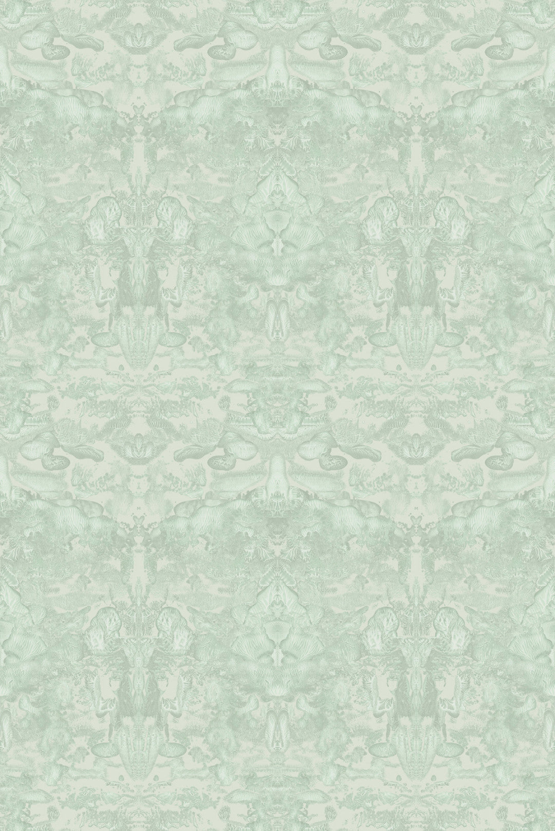 Roller Blotch Wallpaper - Blue