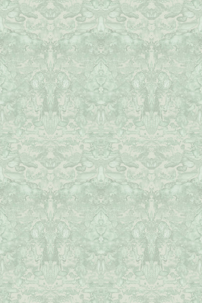 Roller Blotch Wallpaper - Blue