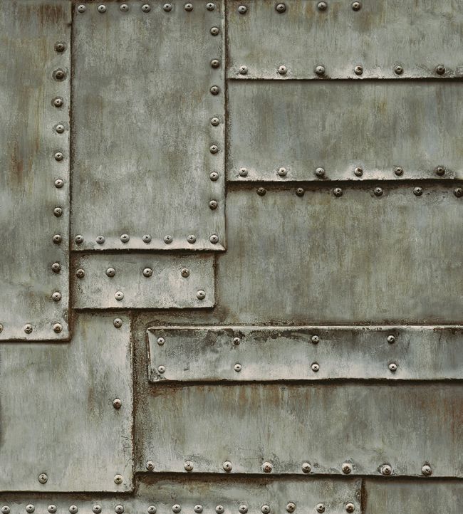 Steel Layers Wallpaper - Gray