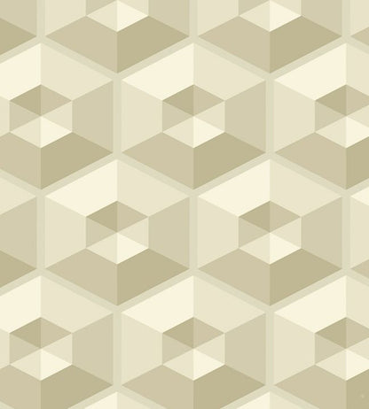 Geometric Illusion Wallpaper - Sand