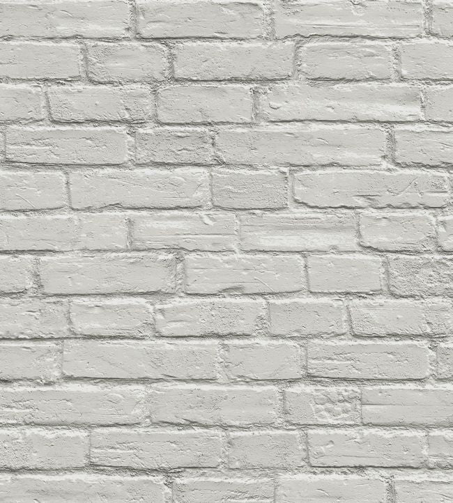 Mono Brick Wallpaper - Gray 