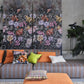 Tapestry Flower Wallpaper - Damson - PDG1153/02 - Designers Guild