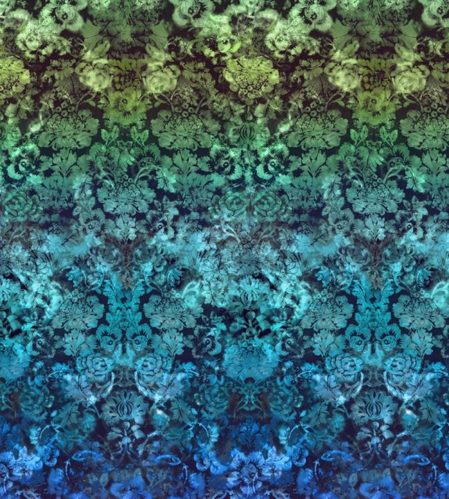 Tarbana Damask Wallpaper - Midnight - PDG1139/03 - Designers Guild