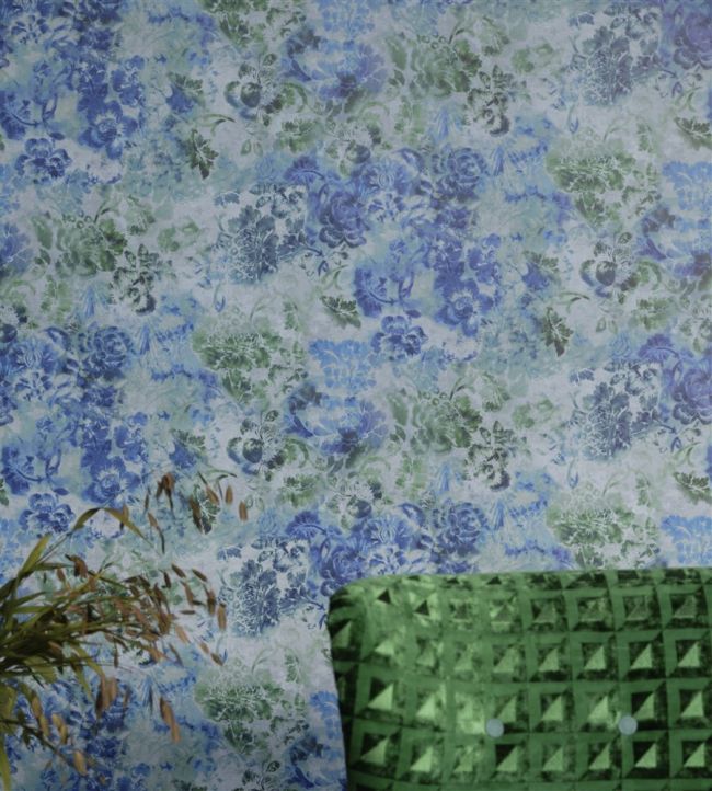 Tarbana Wallpaper - Cobalt - PDG1126/07 - Designers Guild