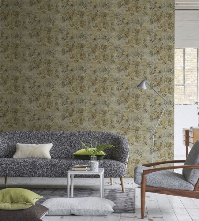 Tarbana Wallpaper - Gold - PDG1126/03 - Designers Guild