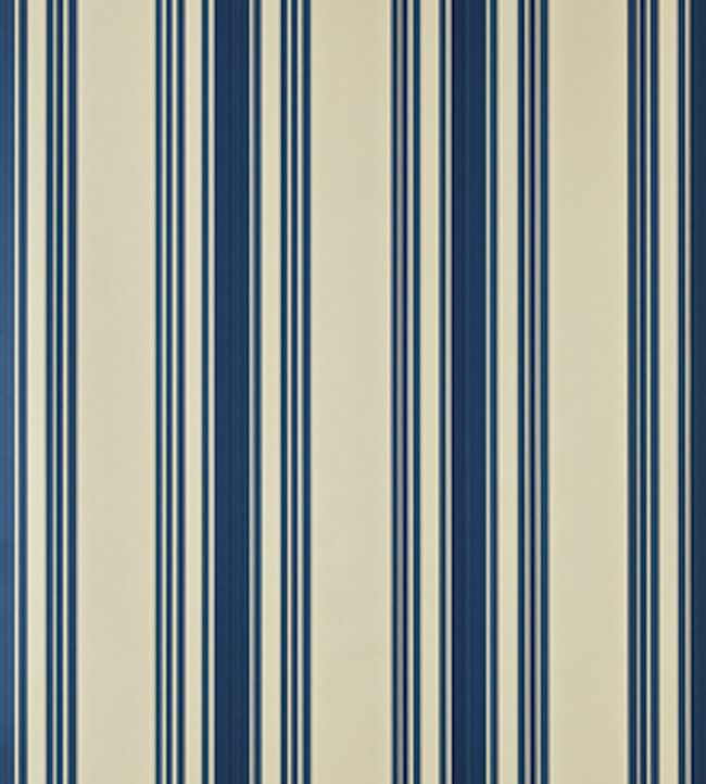 Tented Stripe Wallpaper - Blue - 1372 - Farrow & Ball