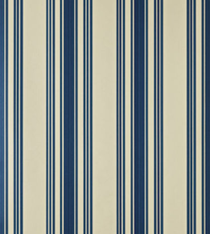 Tented Stripe Wallpaper - Blue - 1372 - Farrow & Ball