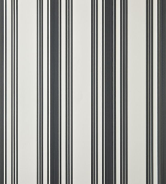 Tented Stripe Wallpaper - Off-Black - 1388 - Farrow & Ball