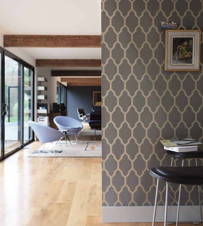 Tessella Wallpaper - Gray - 3611 - Farrow & Ball