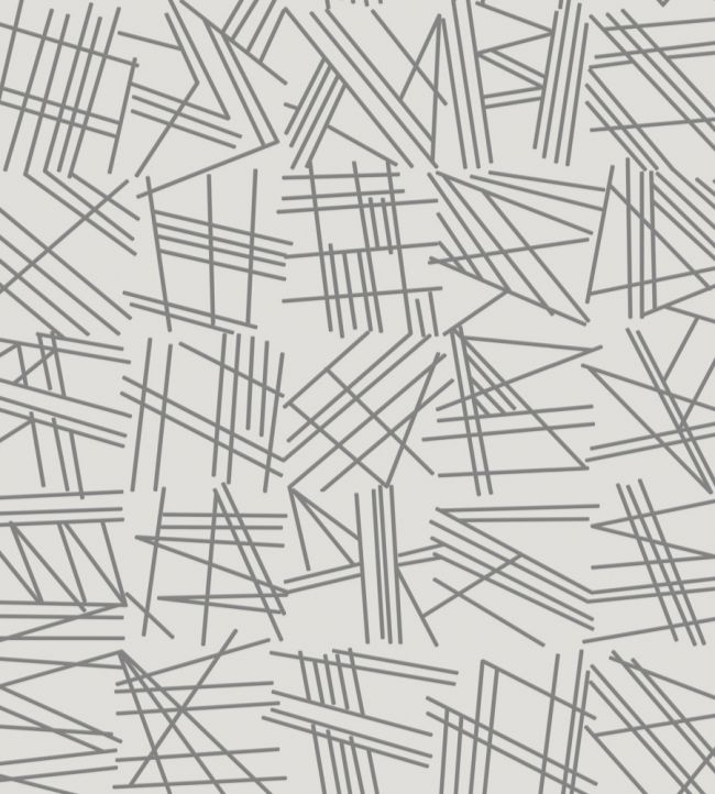 Tilt Grey Flock Wallpaper - Gray