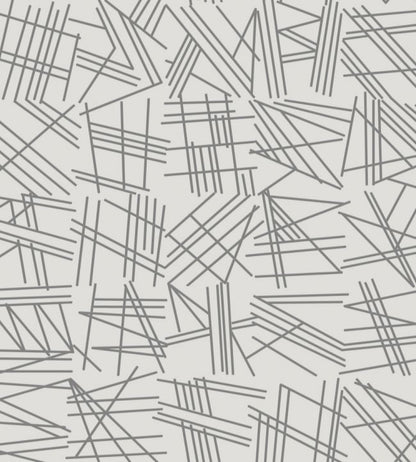 Tilt Grey Flock Wallpaper - Gray