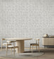 Tilt Grey Flock Room Wallpaper - Gray
