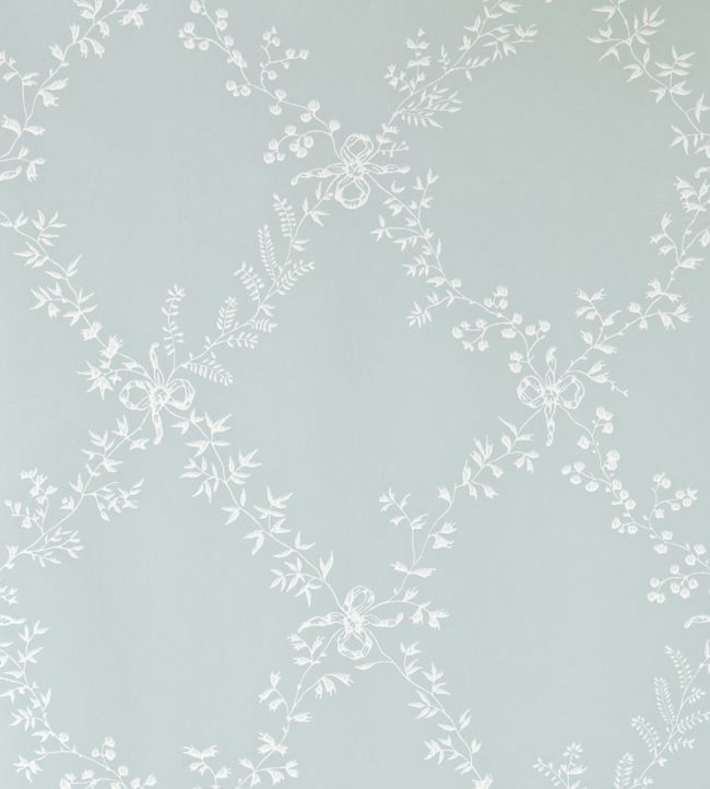 Toile Trellis Wallpaper - Silver - 669 - Farrow & Ball