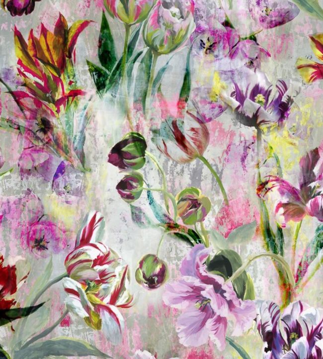 Tulipa Stellata Wallpaper - Fuchsia - PDG1037/01 - Designers Guild
