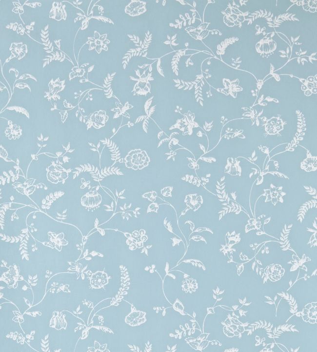 Uppark Wallpaper - Blue - 553 - Farrow & Ball