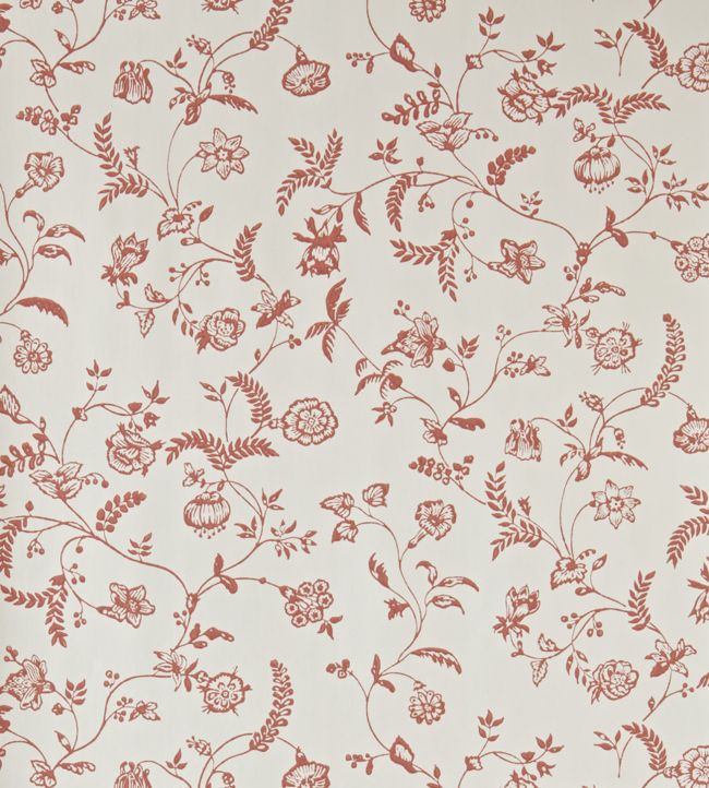 Uppark Wallpaper - Red - 533 - Farrow & Ball