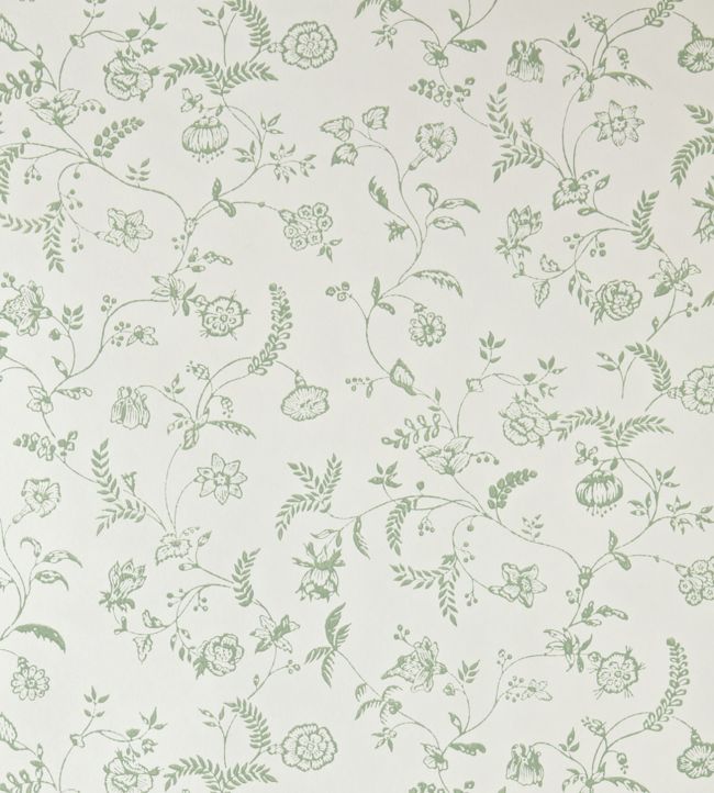 Uppark Wallpaper - Suffield Green - 549 - Farrow & Ball