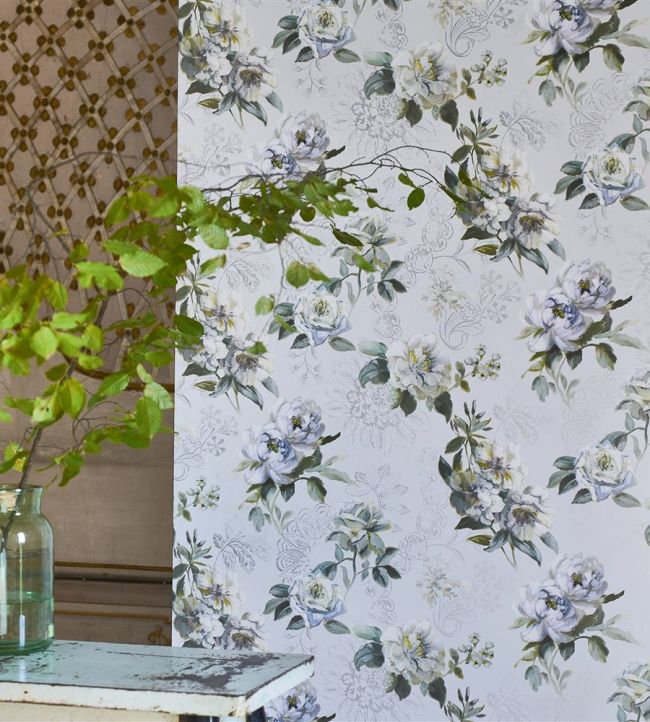 Victorine Wallpaper - Cornflower - PDG1051/03 - Designers Guild