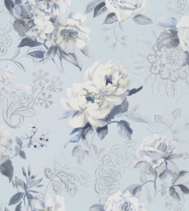 Victorine Wallpaper - Cornflower - PDG1051/03 - Designers Guild
