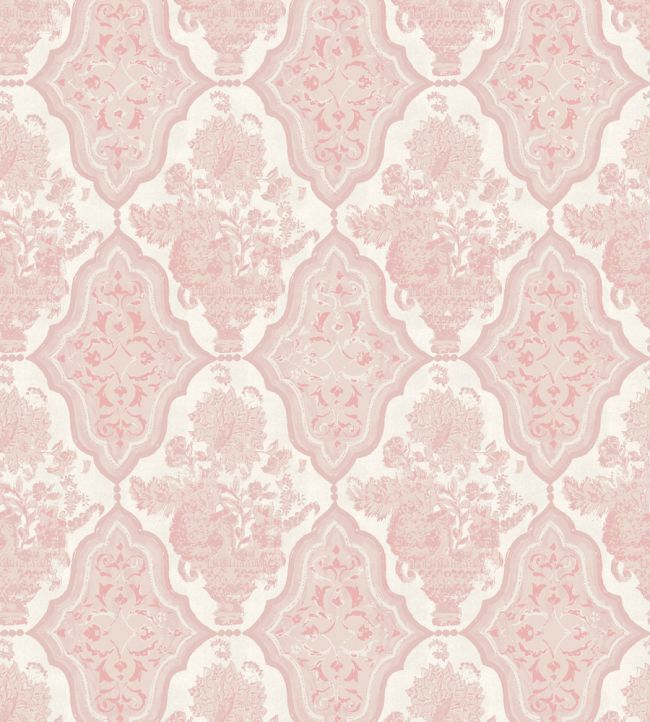 Cameo Vase Wallpaper - Pink