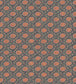 Floral Ogee Wallpaper - Orange