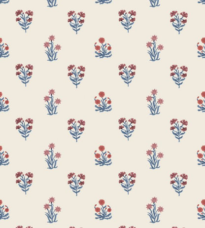 Jaipur Flower Wallpaper - Cream