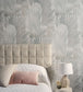 Palms Room Wallpaper - Gray