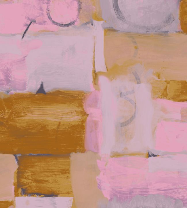 Divided Wallpaper - Pink