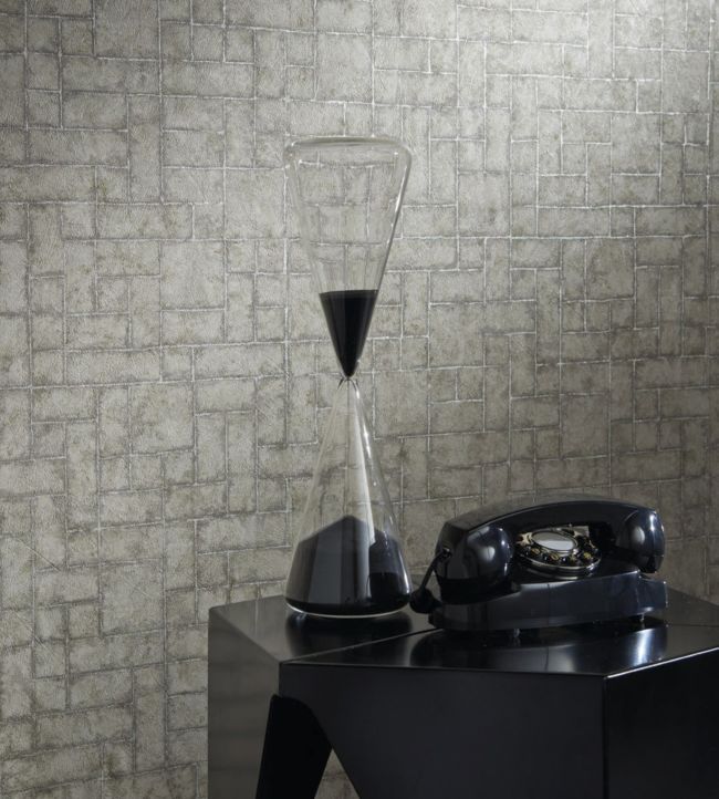 Sandstone Room Wallpaper - Silver