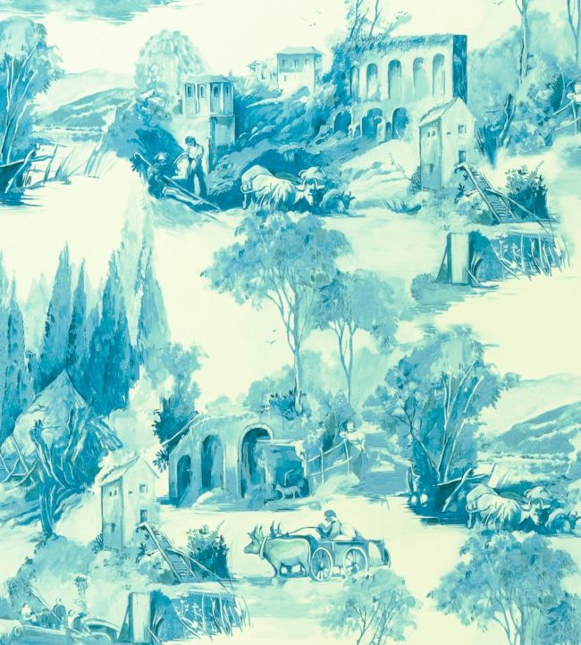 Anastacia Wallpaper - Teal