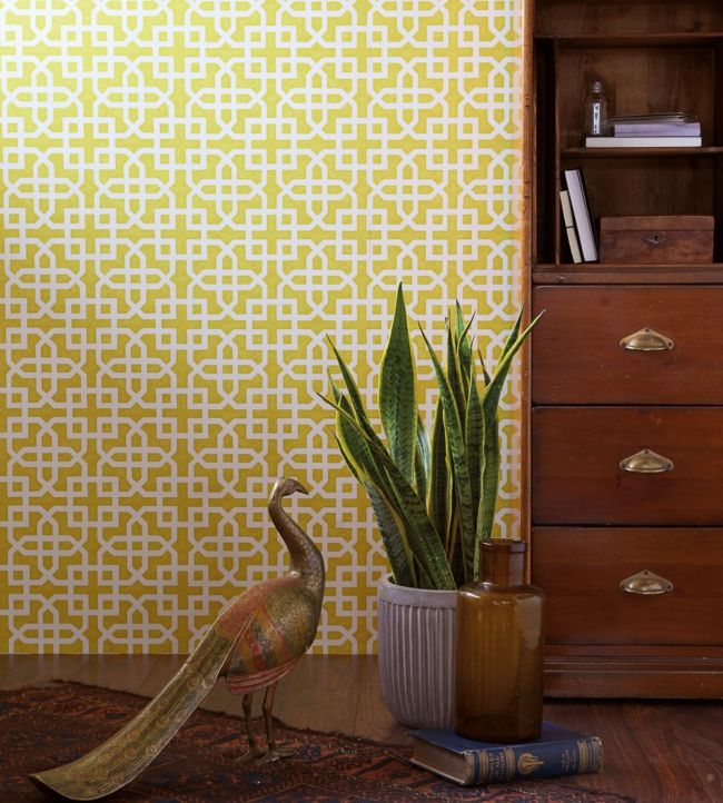 Monserrat Room Wallpaper 2 - Yellow