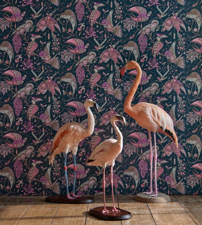 Emma J Shipley Audubon Room Wallpaper - Purple