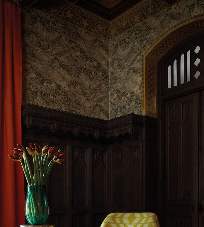 Chaparral Room Wallpaper - Green