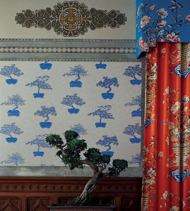 Cedros Room Wallpaper - Blue