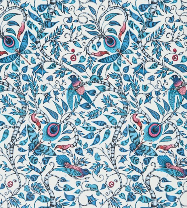 Emma J Shipley Rousseau Wallpaper - Blue