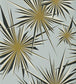 Golden Sunburst Wallpaper - Teal