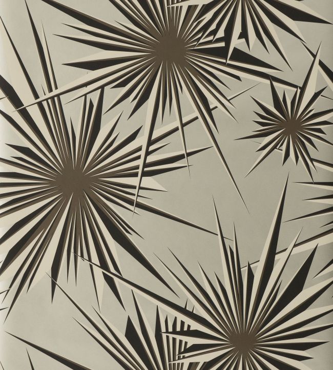 Golden Sunburst Wallpaper - Gray