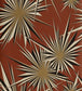 Golden Sunburst Wallpaper - Red