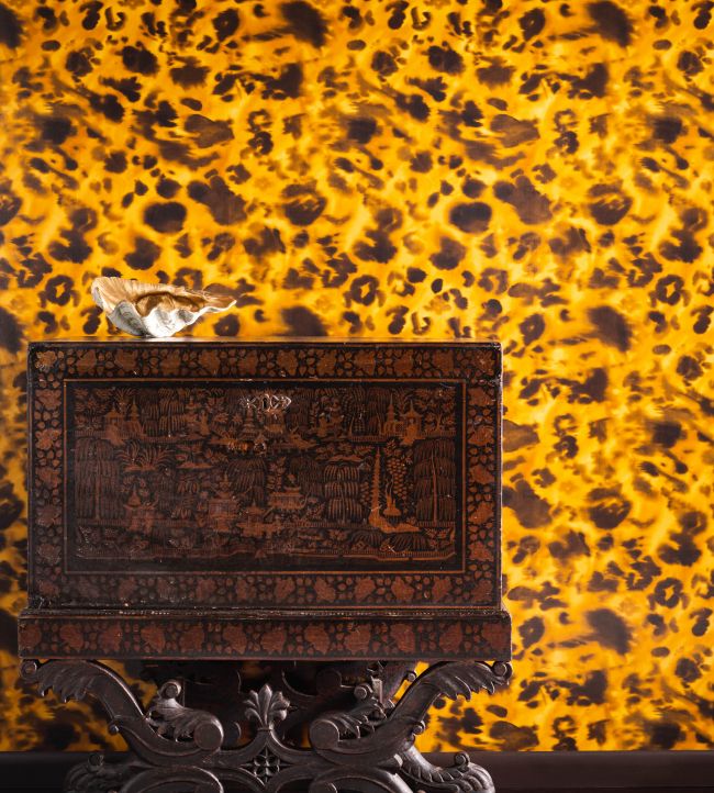 Wildcat Room Wallpaper - Gold