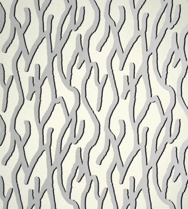 Pacific Coral Wallpaper - Silver 