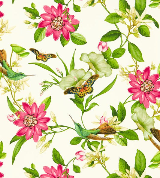 Pink Lotus Wallpaper - Green