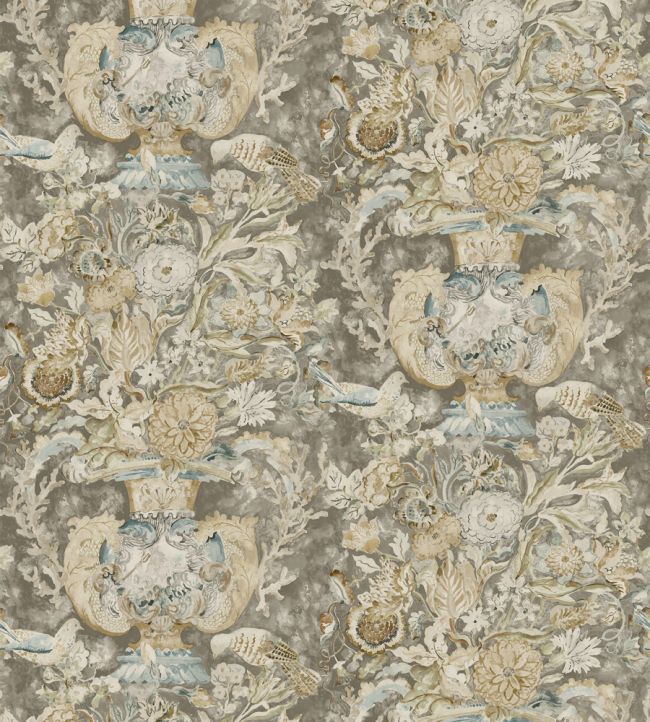 Neptune's Vase Wallpaper - Green 