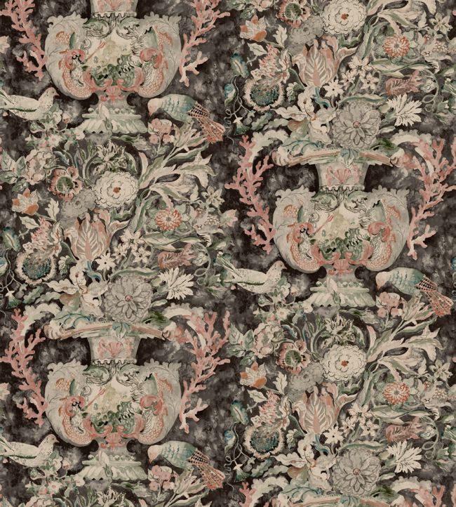 Neptune's Vase Wallpaper - Brown