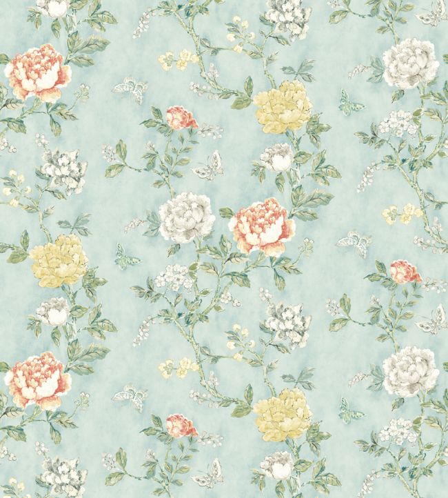 Pivoine Wallpaper - Teal 