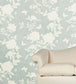 Pivoine Grasscloth Room Wallpaper - Gray