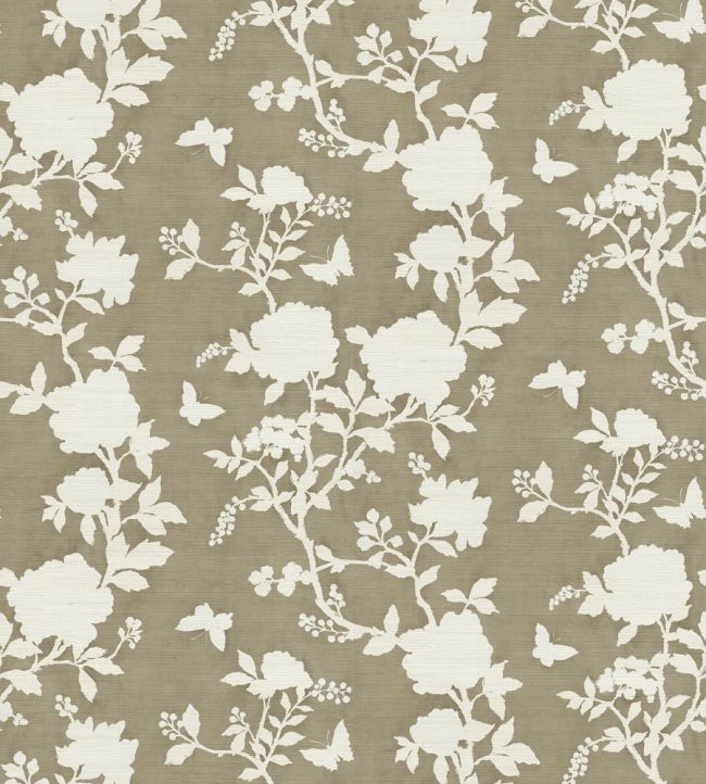 Pivoine Grasscloth Wallpaper - Brown 